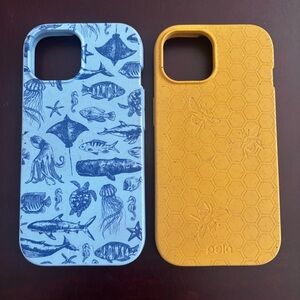 Pela Case | iPhone 15 - Blue Ocean and Yellow Honeycomb